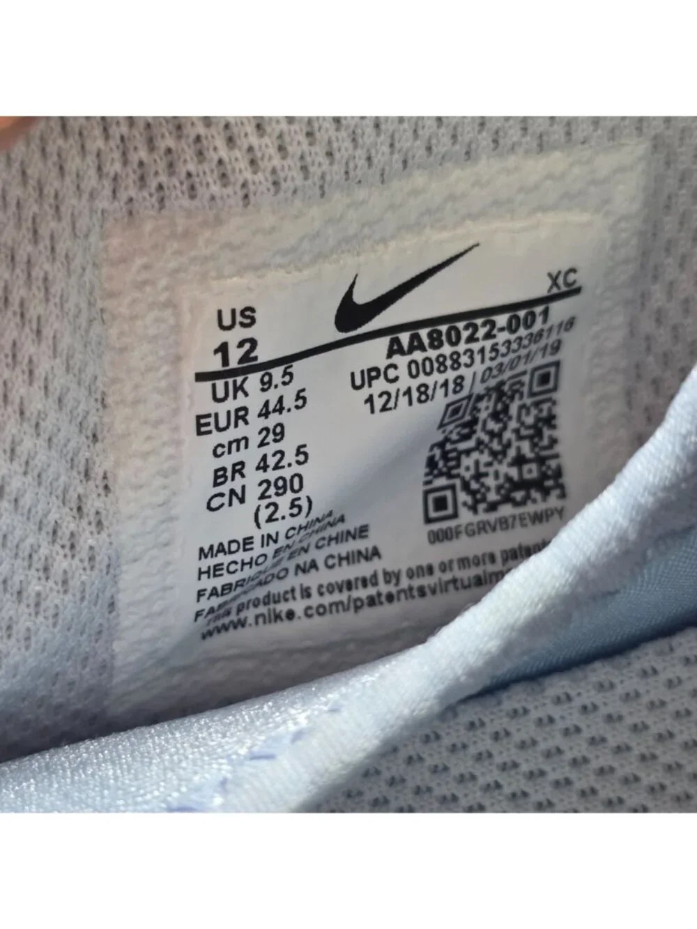 Womens Nike Court Zoom Zero Tennis Shoes White Gray Athletic Sneakers Size 12